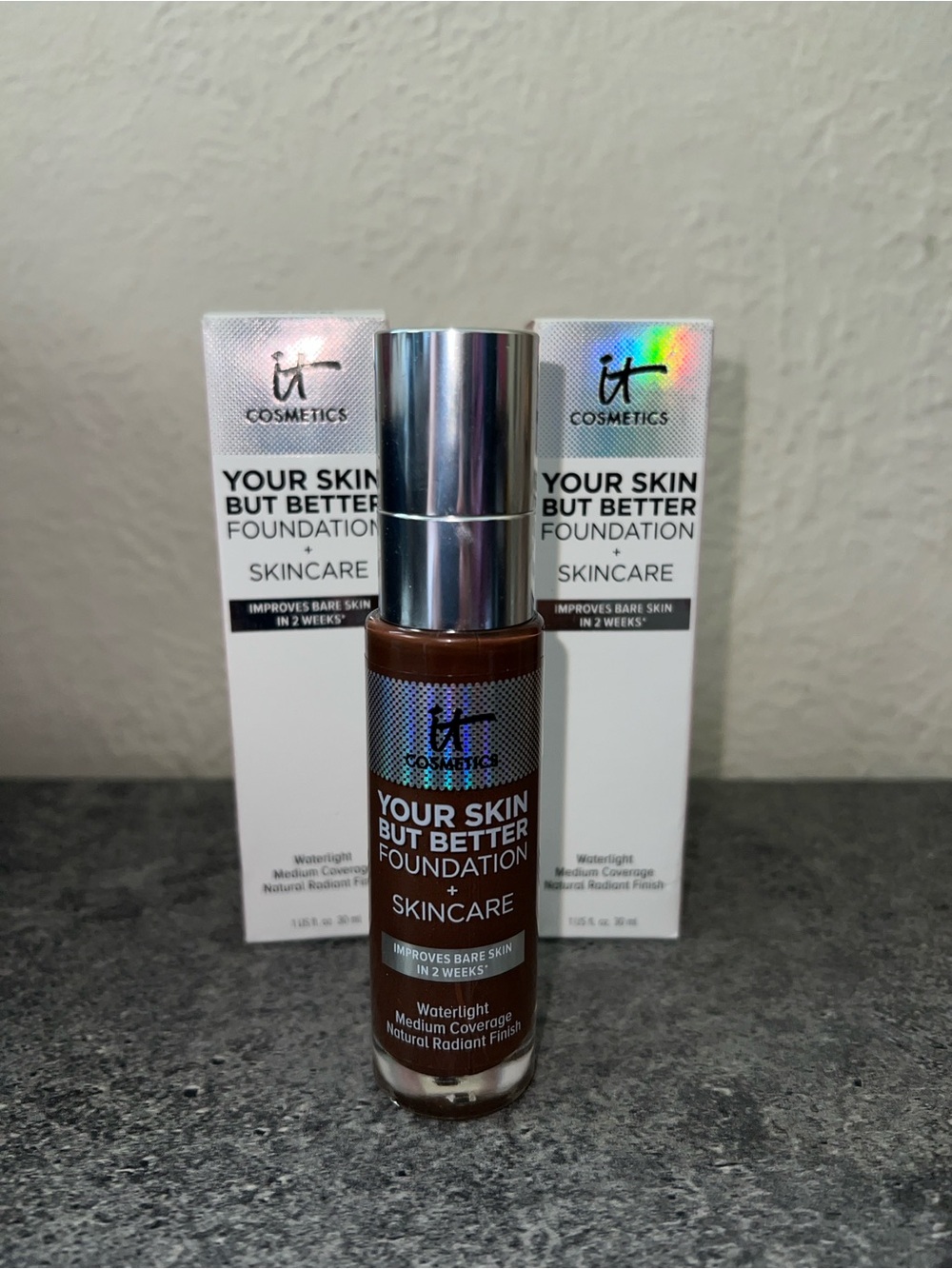 it Cosmetics your skin but better foundation medium coverage deep cool 62 lot